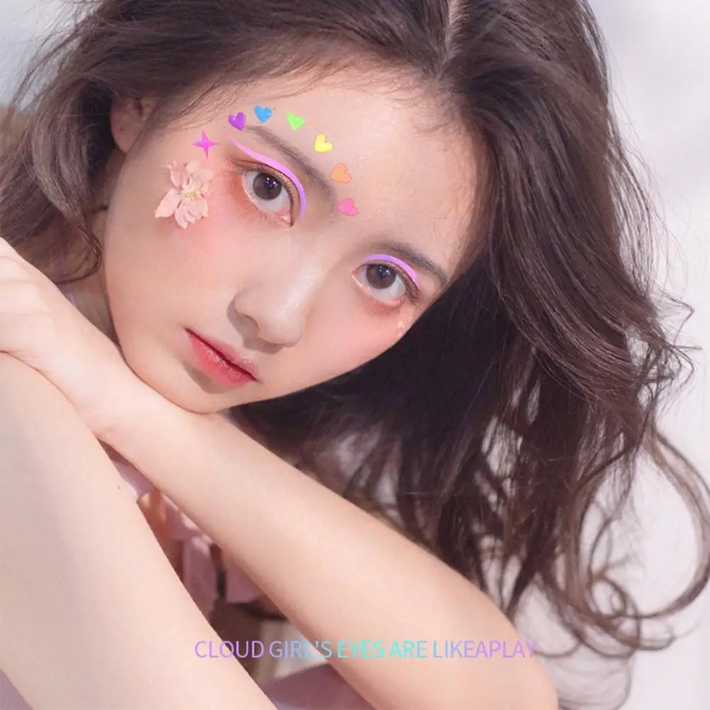 

Luminous Color Liquid Eyeliner Eye Make Up Super Waterproof Lasting Quick-drying Long Eye Rainbow Painted Liner B1b2