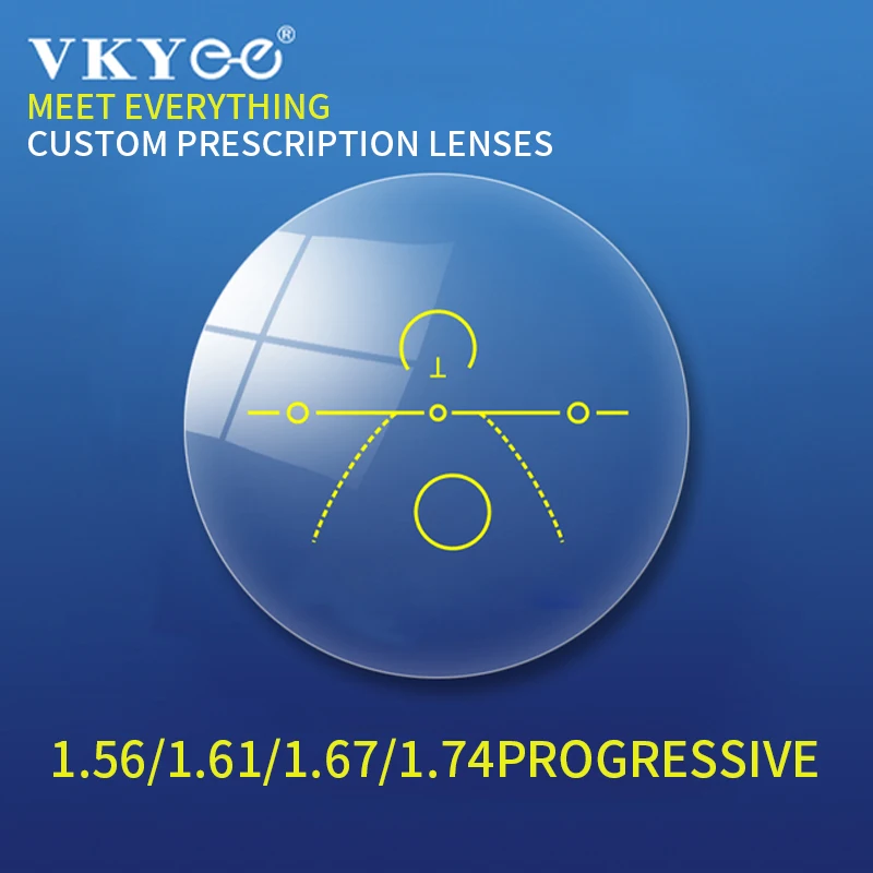 

Professional Custom Prescription Lenses CR39 Optical Glasses Lenses 1.56/1.61/1.67/1.74 Progressive Multifocal Glasses