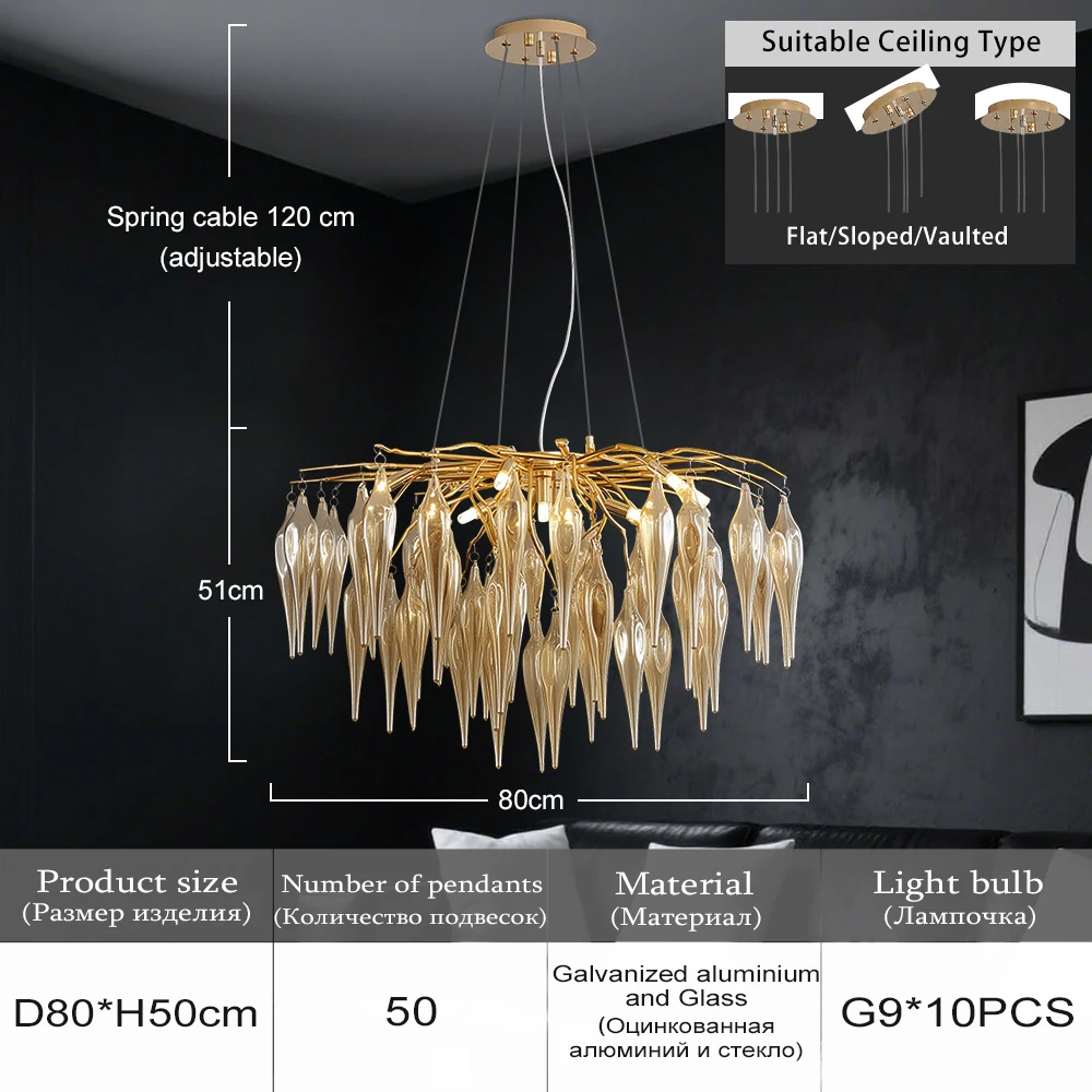 

Люстра Artpad золотая/серебристая