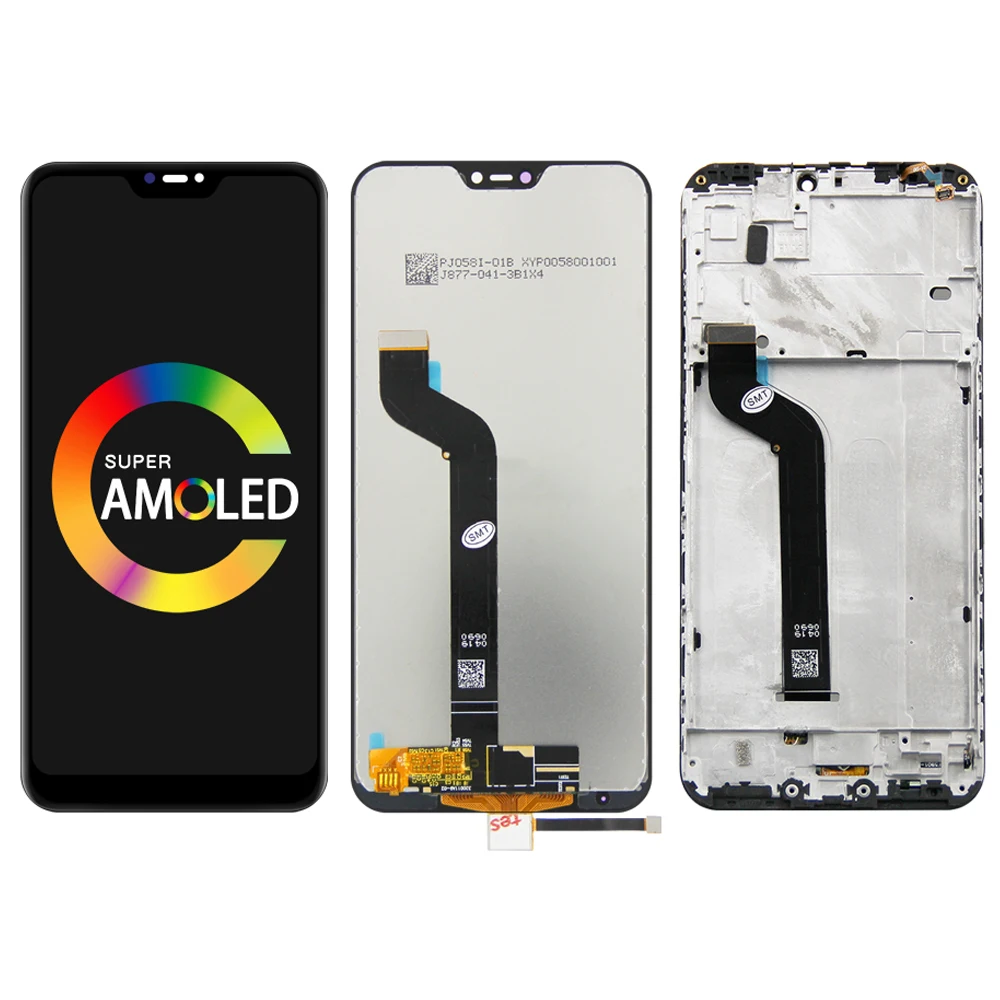 ЖК-дисплей 100% дюйма для Xiaomi Mi A2 Lite с сенсорным экраном и дигитайзером в сборе Redmi 6