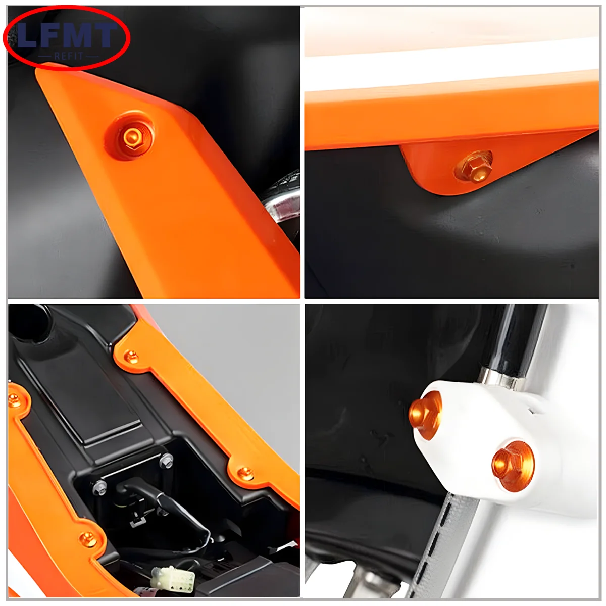 Комплект алюминиевых саморезов с ЧПУ для мотоцикла KTM EXC EXCF XCW SX SXF XCFW Husqvarna FE TE FC TC FX