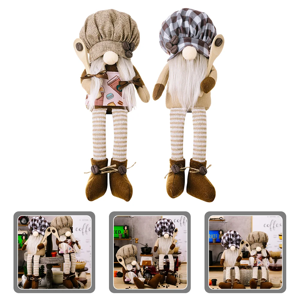 Gnome Decor Lovely Office Indoor Gnomes Desktop Accessories Coffee Bar Bean Table
