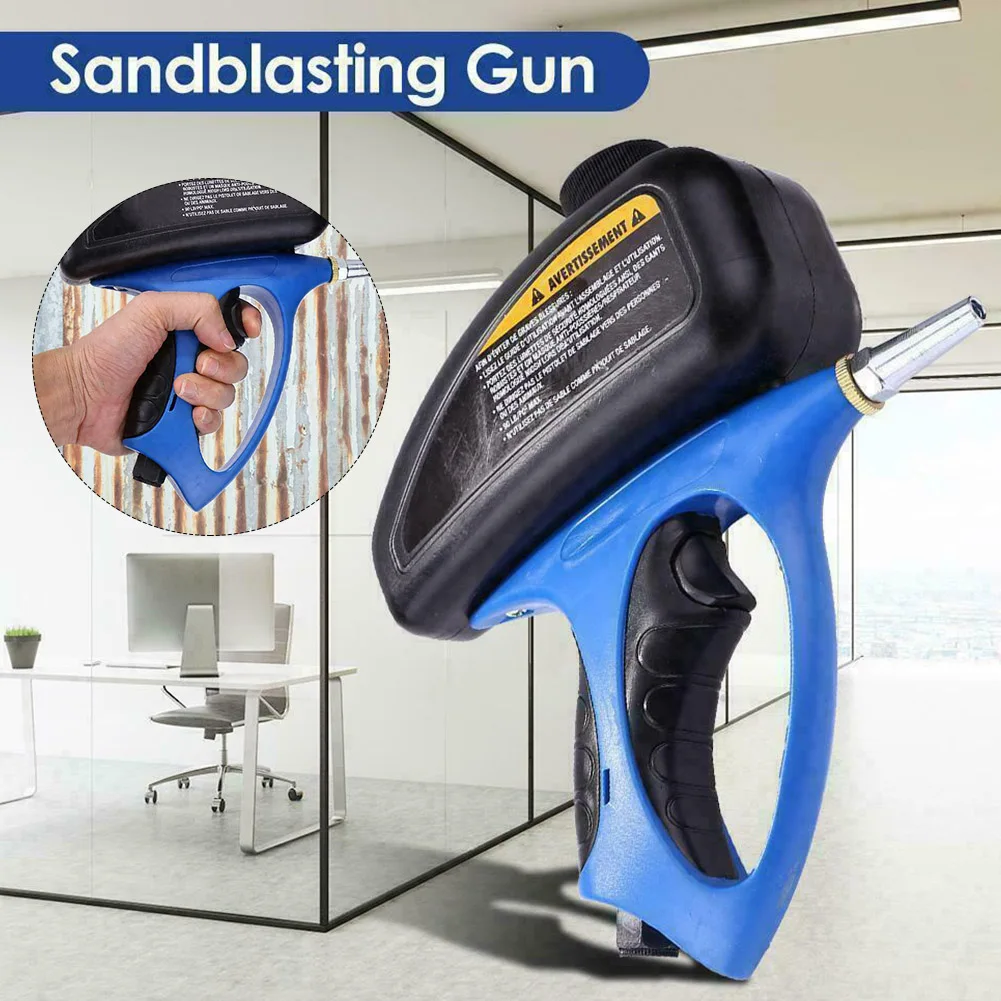 

70 To 150PSI Home Handheld Portable Aluminium Nozzle Manual Power Tool Anti Rust Pneumatic Sandblaster Lightweight Polishing