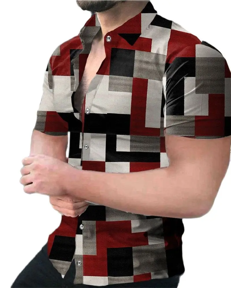 

Рубашка мужская демисезонная с отложным воротником, на пуговицах