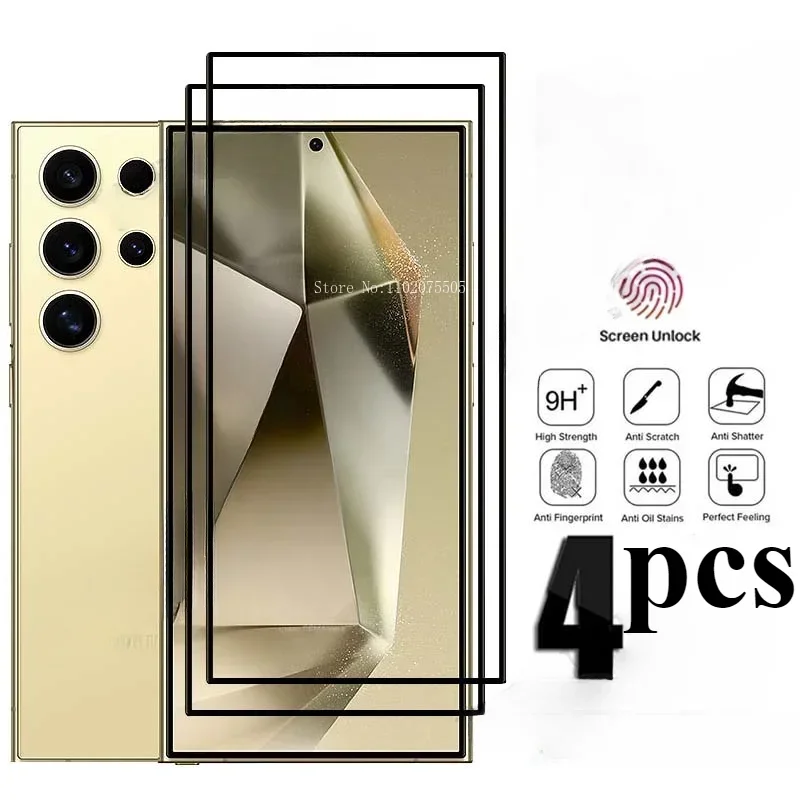 4 шт. Взрывозащищенная Защита экрана для Samsung S22 S23 S24 S21 ультра Note 20 10 ULTRA S20 FE