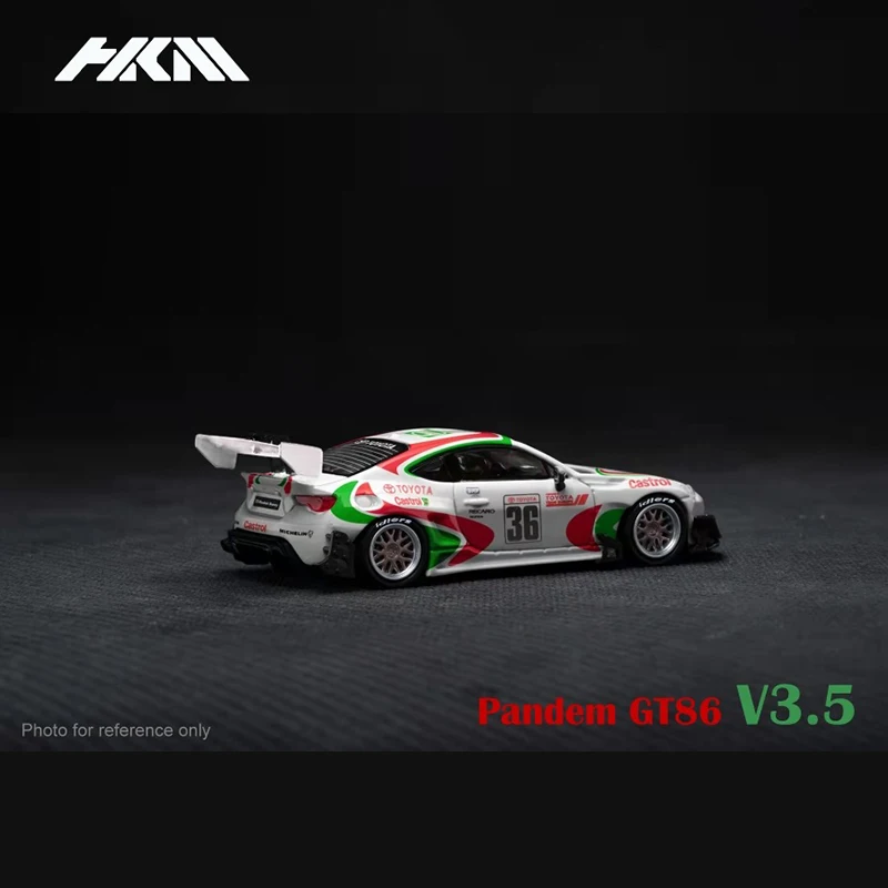 Модель автомобиля HKM 1:64 Pandem 86 GT86 Rocket Bunny V3.5, широкий корпус, литье под давлением