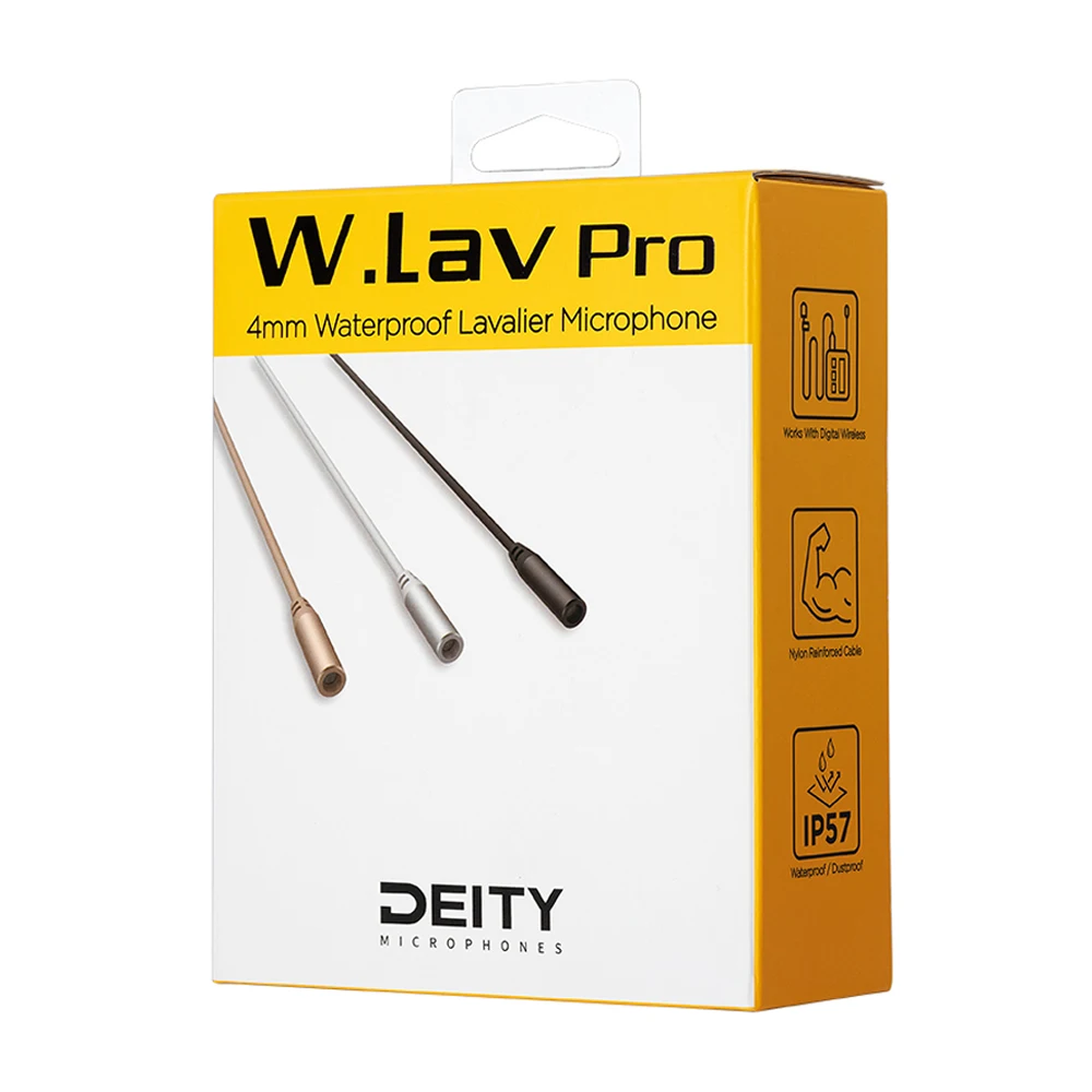 Aputure Deity W.Lav Pro cable lenght 1.8m Professional Lavalier Microphone Waterproof Condenser Mic for Camera Video Recording