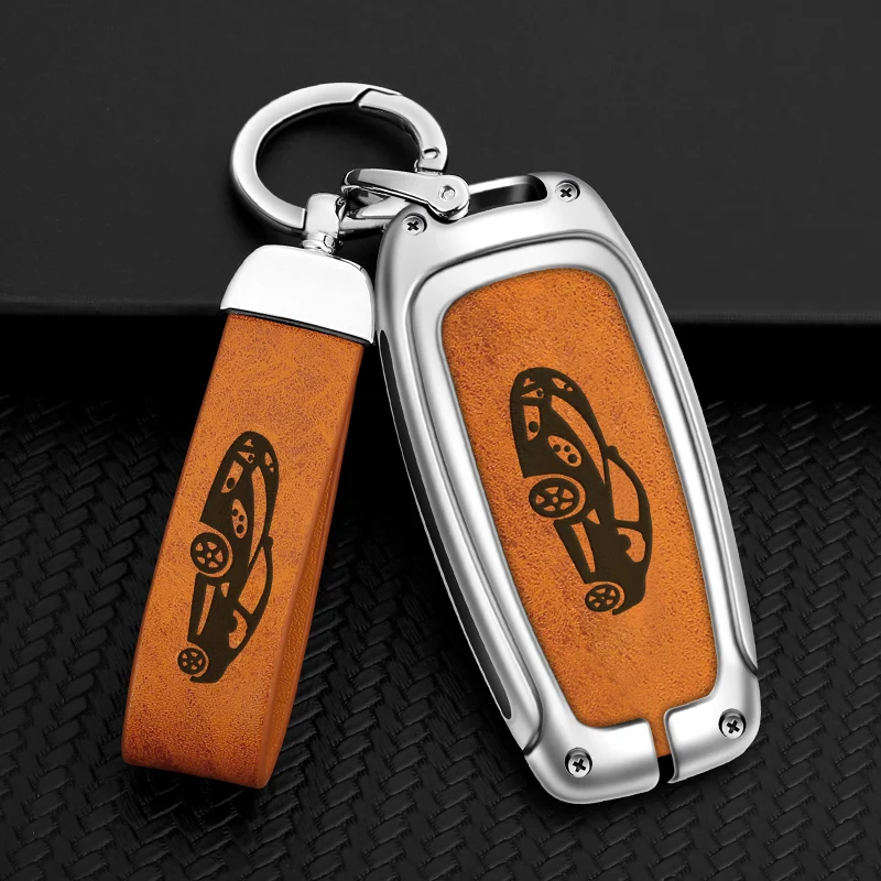 

Car Key Case Cover Key Bag For Audi A1 A3 A4 A5 A6 A7 A8 Q3 Q5 Q7 S4 S5 S6 S7 S8 R8 TT A4L Styling Metal Key Shell Accessories