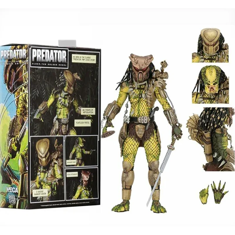 NECA Хищник Старлдер Золотой Ангел Кеннер Лидер Клан Главный Ultimate Edition Фигурка