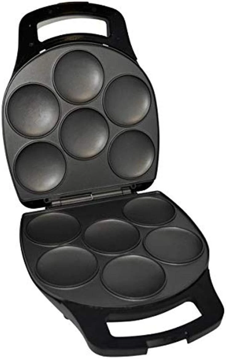 

Matte Black GAU-80346 6 Slot Nonstick Arepa Maker (1200 W)