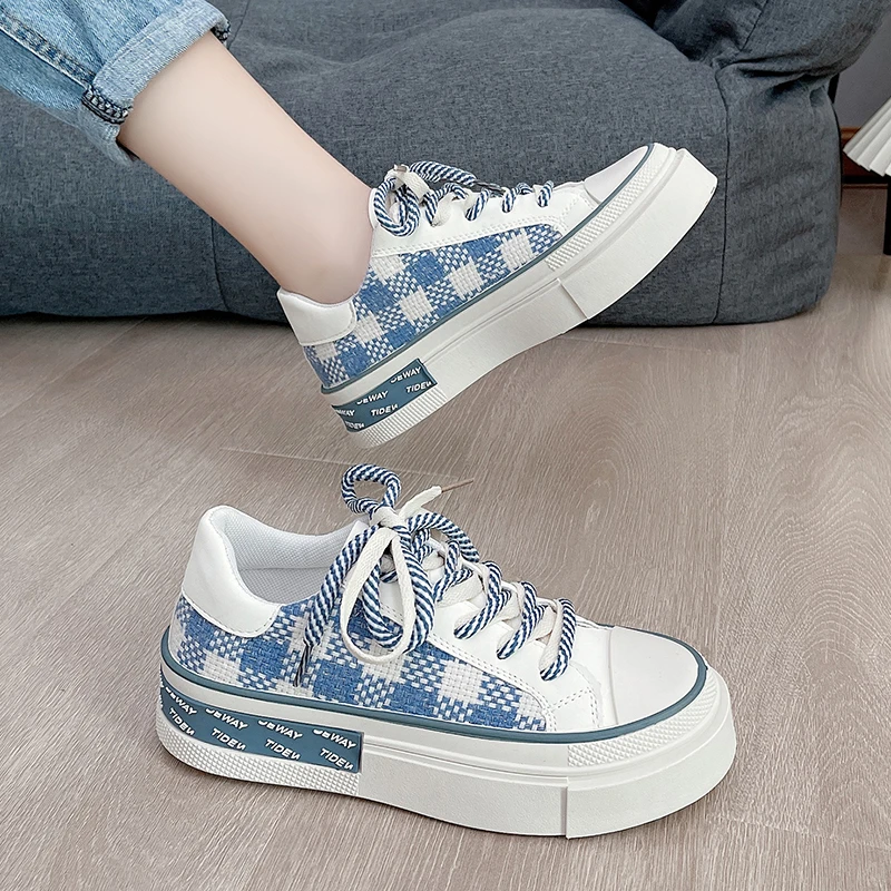 

Кеды женские на тонкой платформе, универсальные холщовые кроссовки на платформе, белые, лето 2022