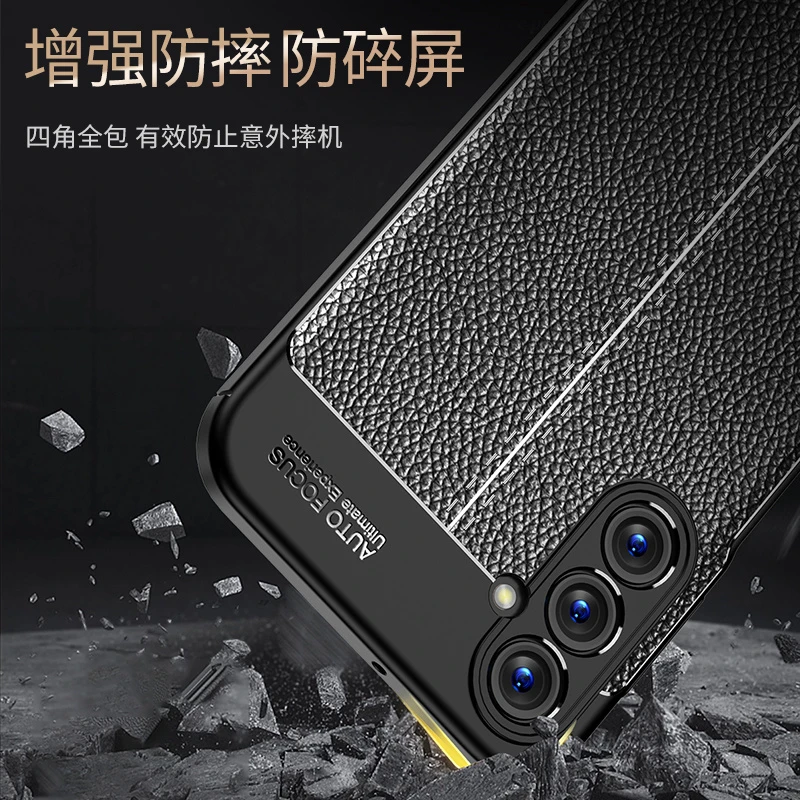 For Cover Samsung Galaxy A24 Case For Samsung A24 Capa Bumper Back Shockproof TPU Soft Leather For Fundas Samsung A 24 A24 Cover