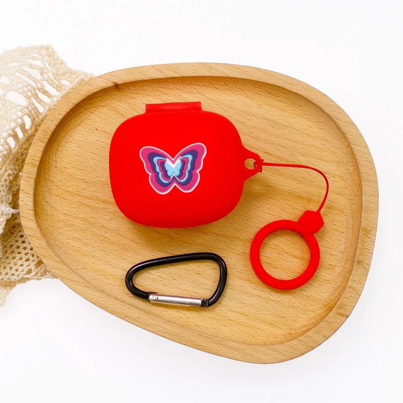 Силиконовый чехол для наушников с рисунком