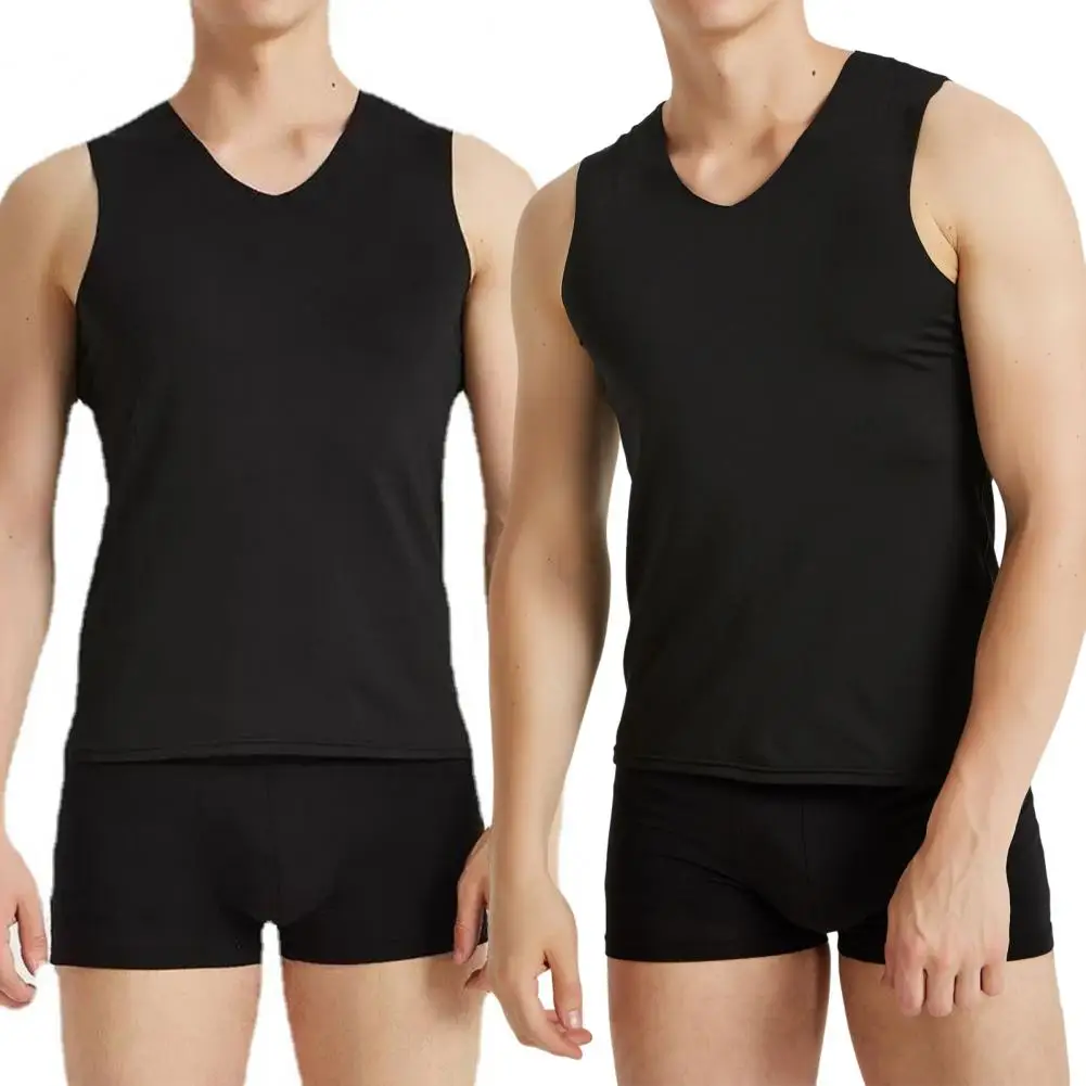 

Stylish Seamless Vest Smooth Quick Drying Bodybuilding Vest Slim Solid Color Fitness Seamless Vest