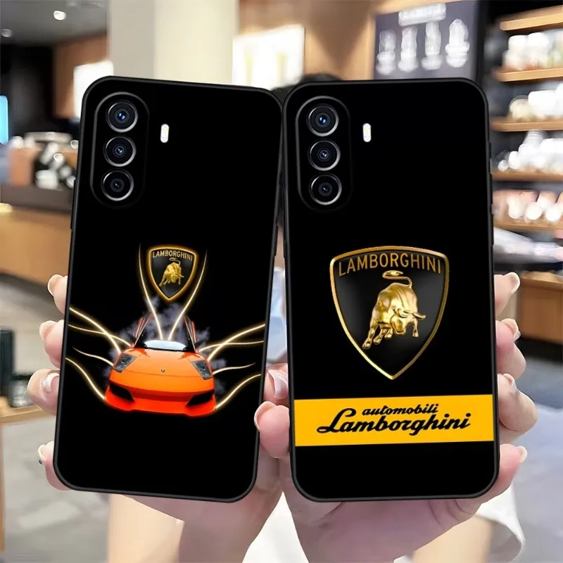 

Supercar Lamborghini Phone Case Luxury Design For Huawei P30 Lite P50 P40 P10 P20 Mate 40 Pro Plus Psmart Z 6 7 9 Covers