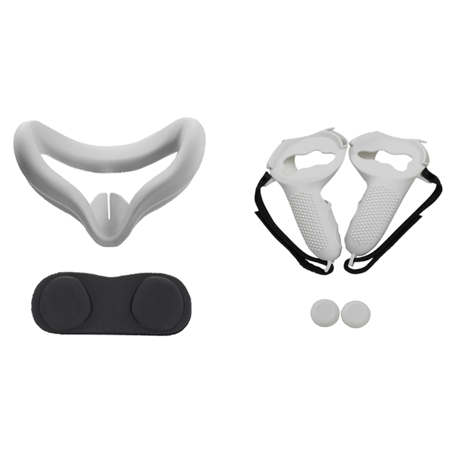 

Controller Grip Cover Pad Easy Install With Knuckle Strap VR Facial Cushion Set Soft Replacement Parts Lens For Oculus Quest 2
