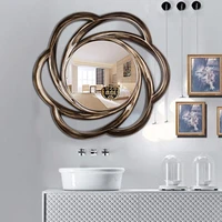 irregular mirror frame border vintage shower gold round wall mirror big body tiles bedroom europe woondecoratie decoration