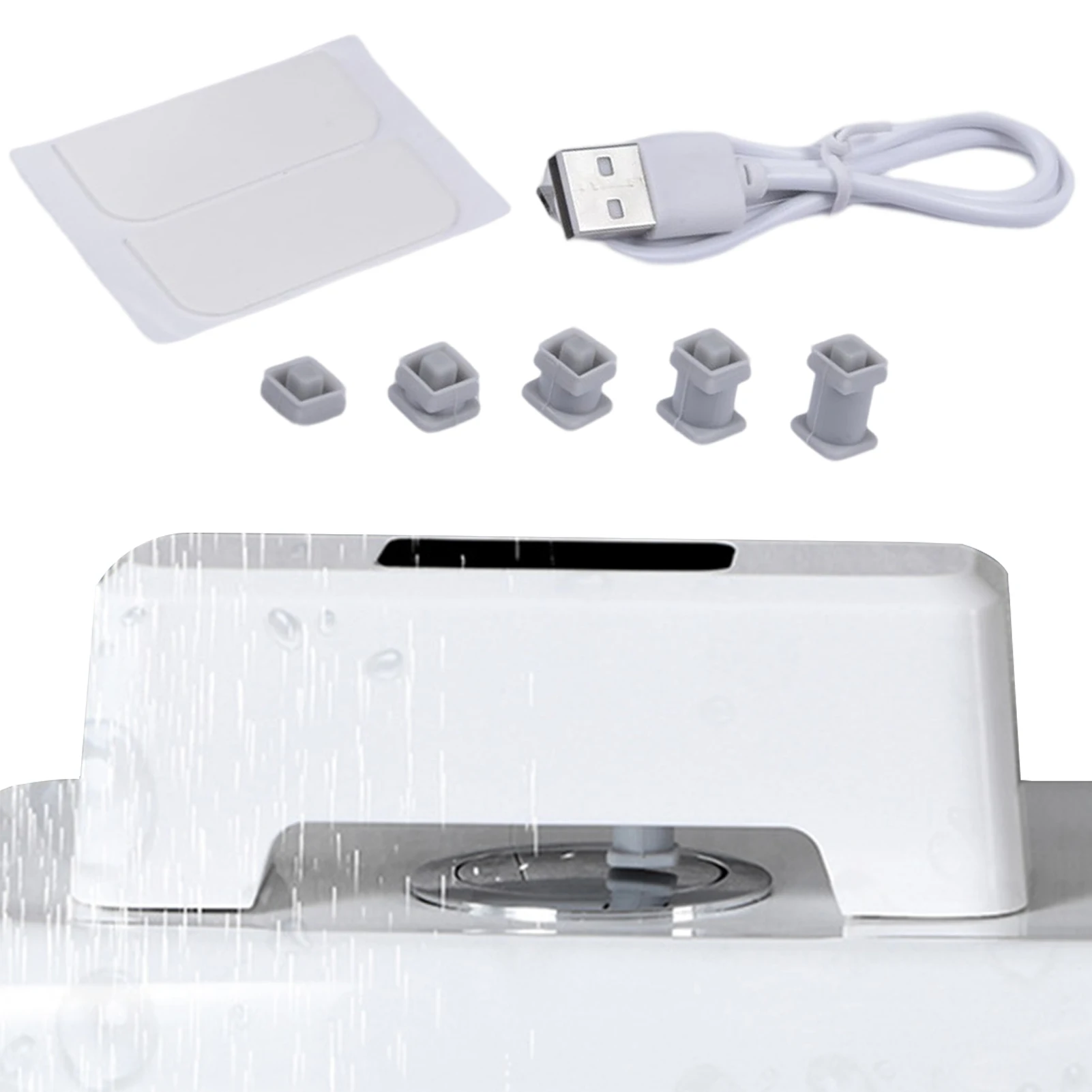 

Инфракрасный сенсорный Бесконтактный набор для унитаза, датчик умывания унитаза, IPX5 Водонепроницаемый флюзер для ванной, отеля, сенсорный ...