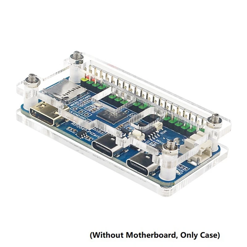 Для Raspberry Pi RP2040-Pizero прозрачная акриловая искусственная кожа акриловые Защитные