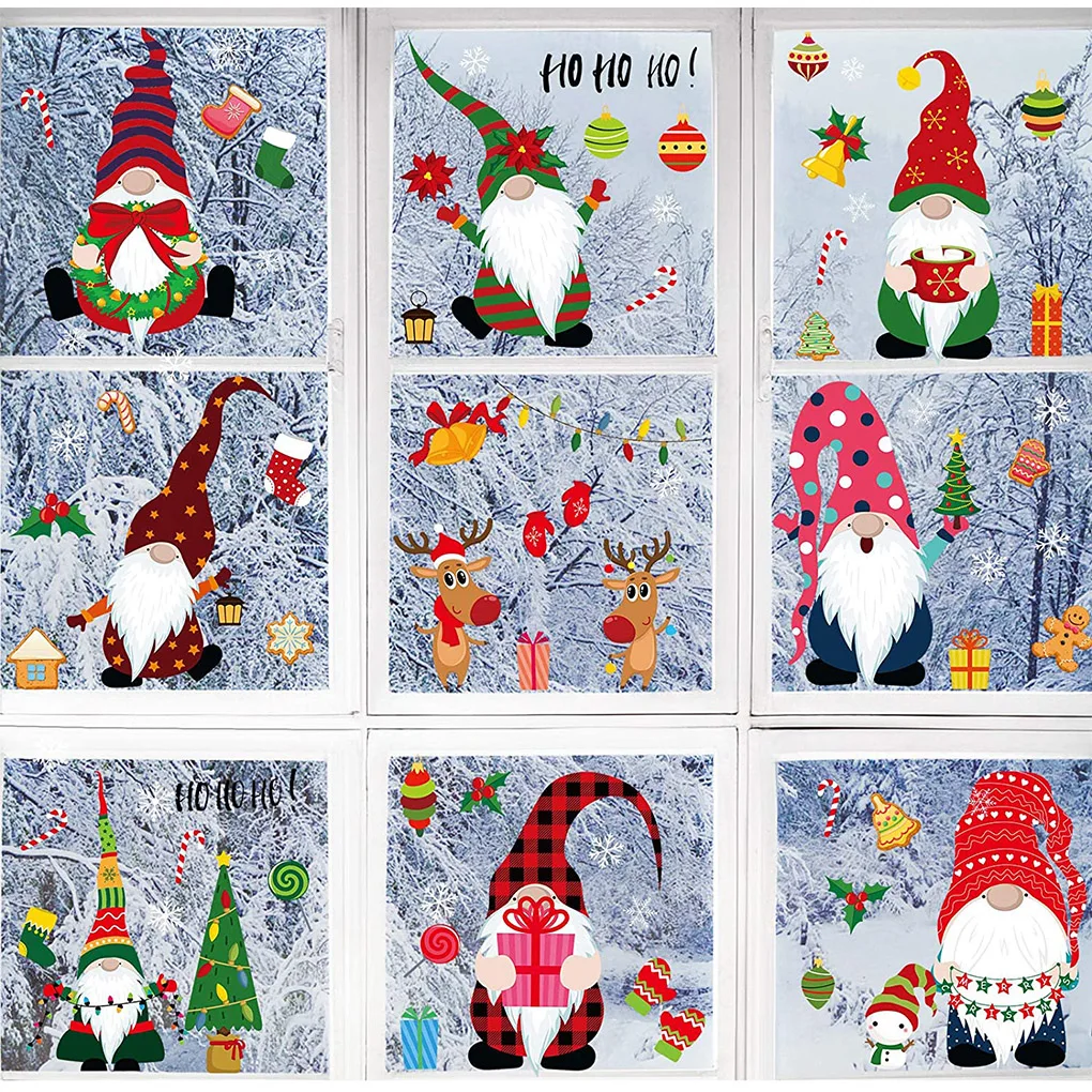 

8 комплектов, большие наклейки на стену «Merry Christmas»