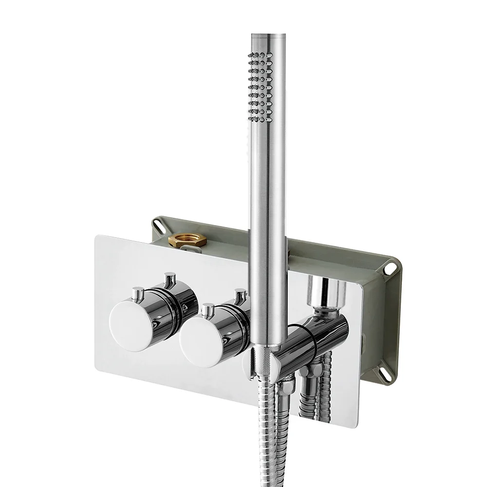 Термостатический смесительный клапан настенный душевой смеситель с