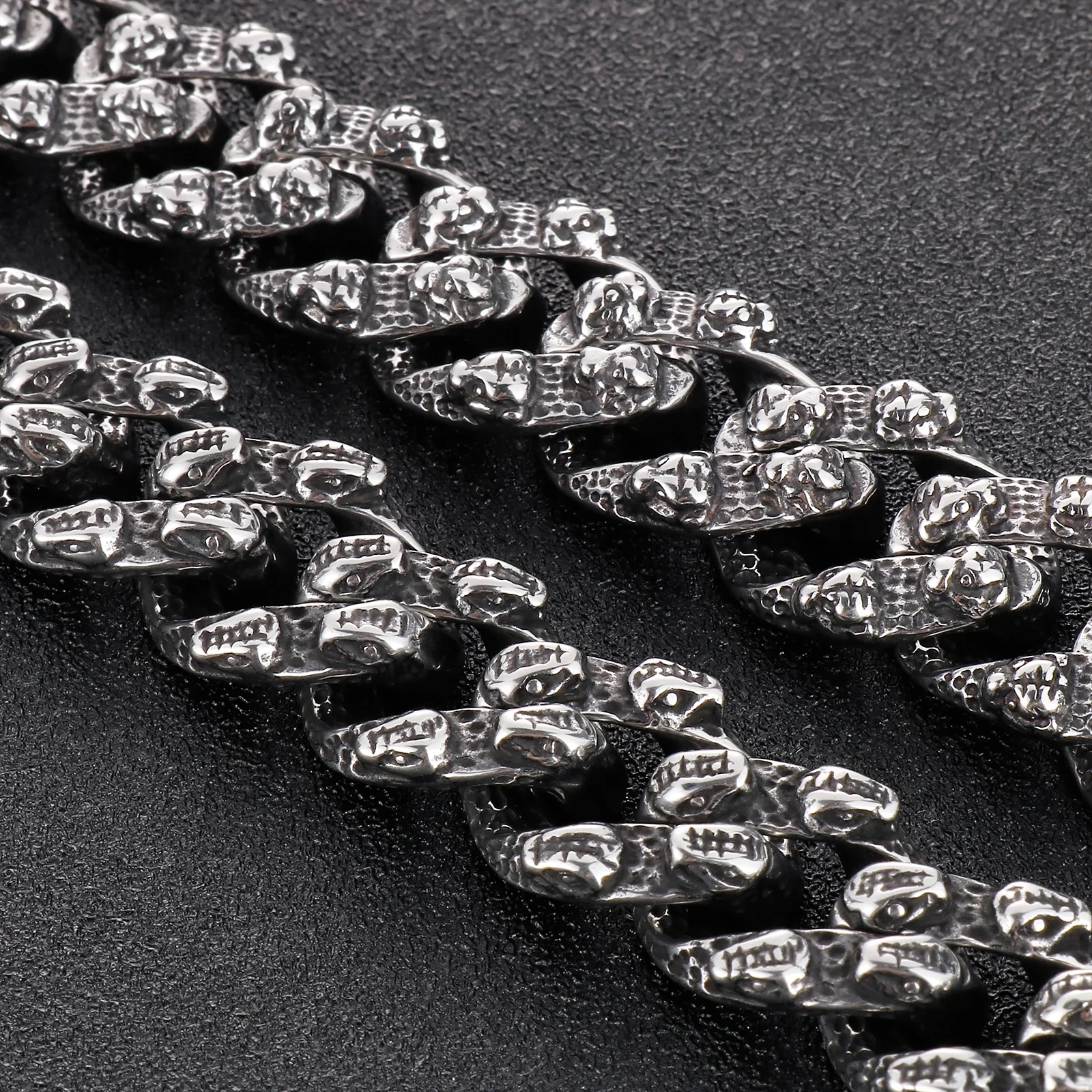 Властный тигр браслет с головой из прочной нержавеющей стали кубинский