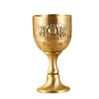 metal wine glass european style antique bronze wine cup white russian goblet