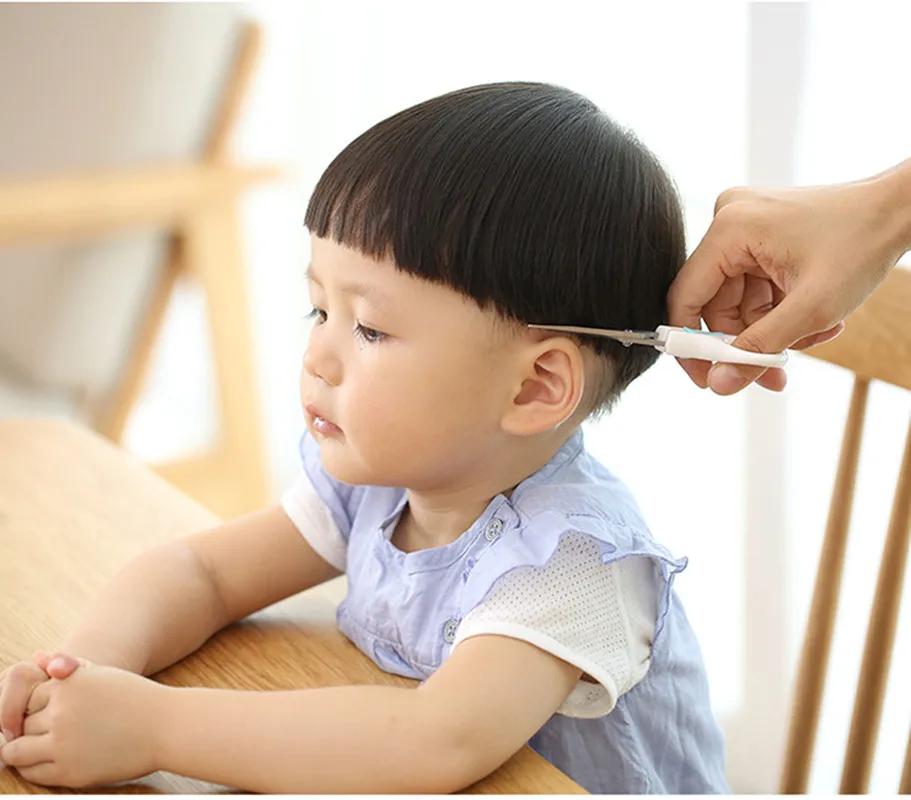 

Профессиональные детские ножницы для волос с безопасным замком, тонкие ножницы с плоскими зубцами, аксессуары для парикмахерской