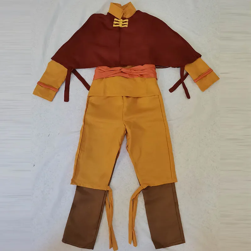 Костюм для косплея Aang 2023 издание Aar The Last Airbender ролевая игра Хэллоуина аниме Comic Con
