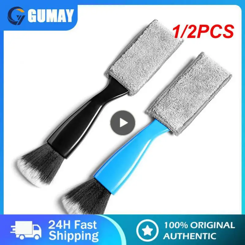 

1/2PCS Car Cleaning Tools Air Conditioning Air Outlet Cleaning Dust Removal Soft Brush Multifunctional Auto Interior Cleaning