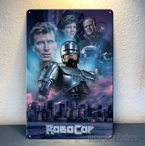 1b металлический плакат Робкоп — жестяная вывеска в стиле ретро размер: 20x30 см