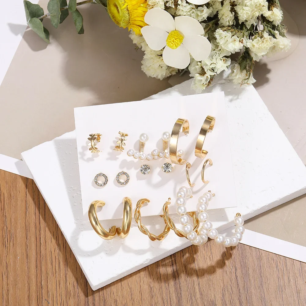Новинка 2023 креативные простые элегантные женские серьги с жемчугом C-образной