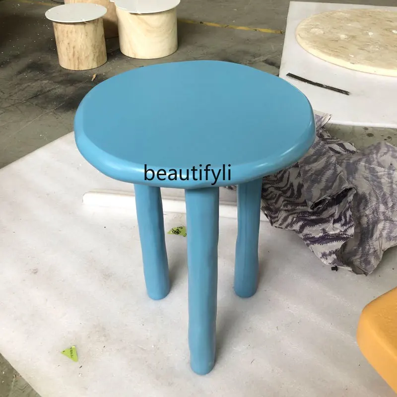 

yj Qiji Style Creative Simple Special-Shaped Side Table Corner Table Model Room Affordable Luxury Fashion Side Table Tea Table
