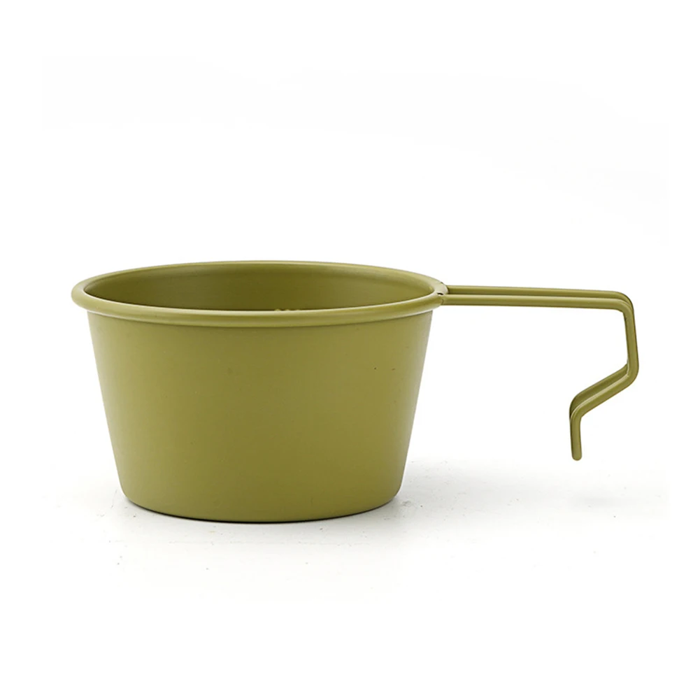 

Stainless Steel Bowl for Camping – Non Stick Coating Multi Scale Measurements Ergonomic Handle and Easy to Clean