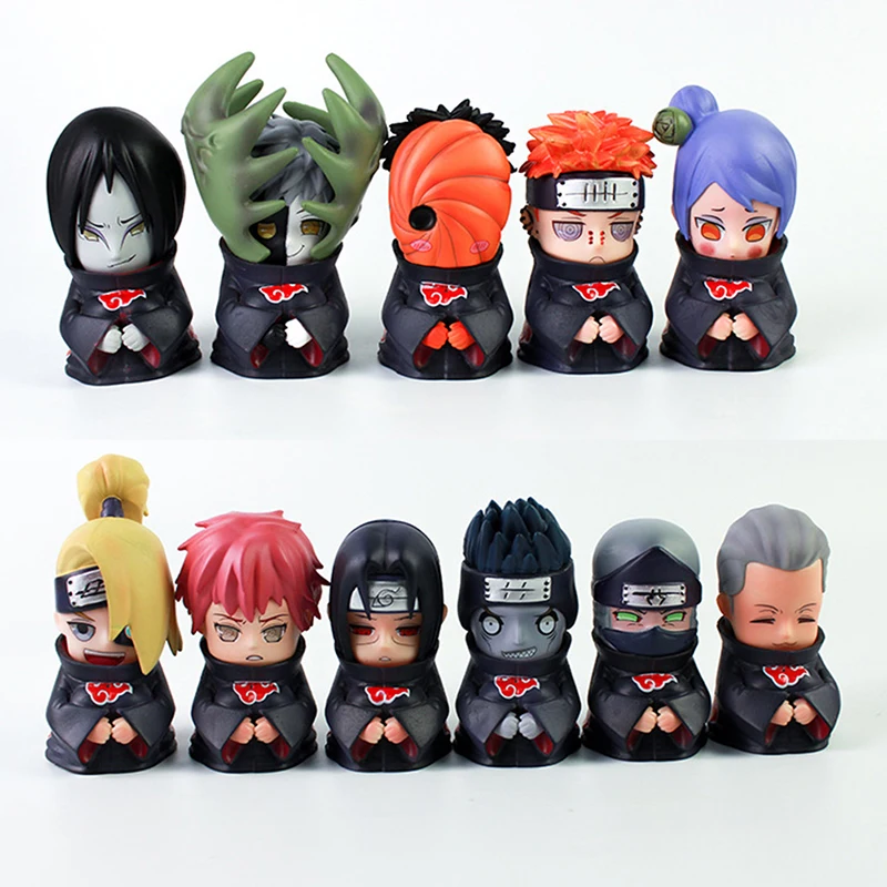 Hoshigaki Kisame Deidara Zetsu Konan Uchiha Itachi Yahiko Action Figures Kawaii Models Collection Gifts Toys