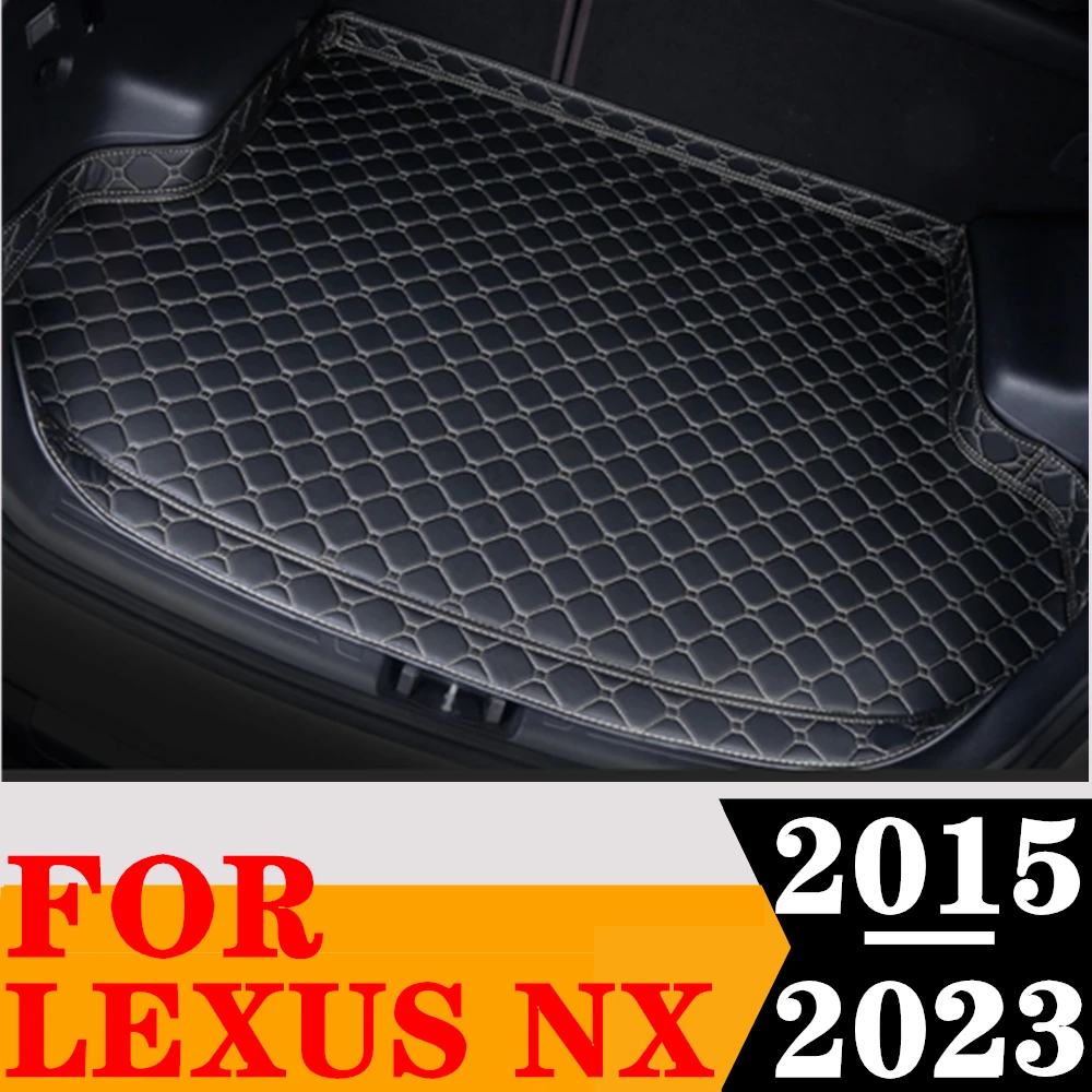 

Sinjayer Car Trunk Mat Waterproof AUTO Parts Tail Boot Carpets High Side Cargo Cover Pad Liner Fit For LEXUS NX Series 2015-2023