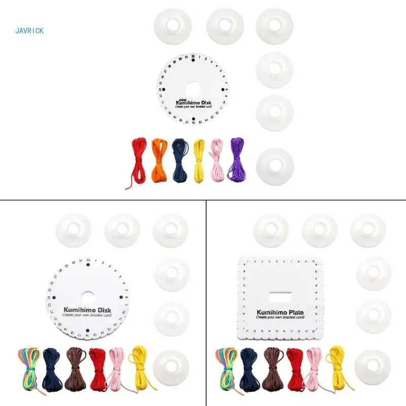 

Round Square Braiding Cord Disks Woven Board Disk Braiding DIY Weaving Tool Apparel Sewing Hand Tools Kumihimo Accessory