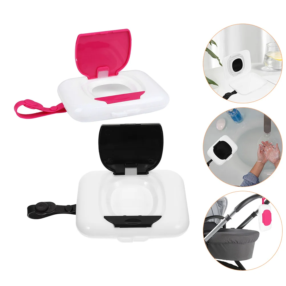 

Baby Wipes Box Holder Case Diaper Bag Wet Container Convenient Tissue Dispenser Refillable