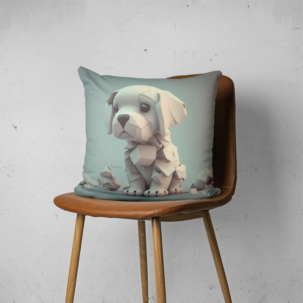 

CUTE AI PILLOW 001 Customizable Bedroom Bed Sofa Hotel Car Lumbar Pillow Fashion Decorative Cover