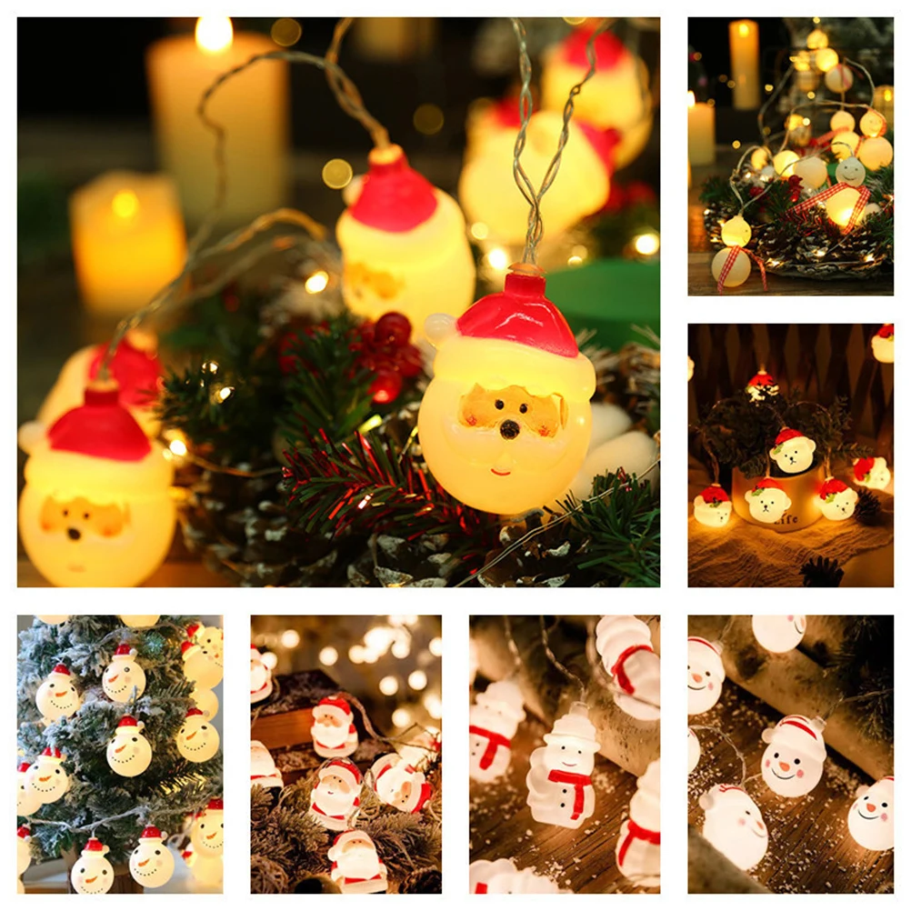 

3M 20LED Santa Snowman String Lights DIY Decorative Home Outdoor Party Supplies