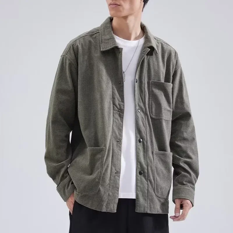 Модная мужская куртка на весну и осень повседневная рабочая одежда топ в
