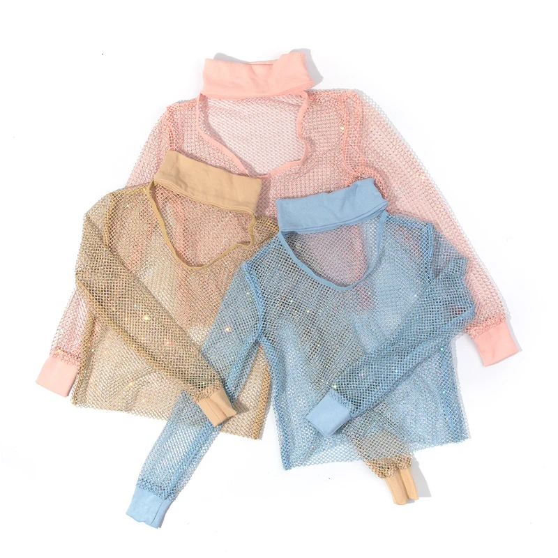 Leqoel блестящая женская юбка сетчатые прозрачные черные рубашки женские