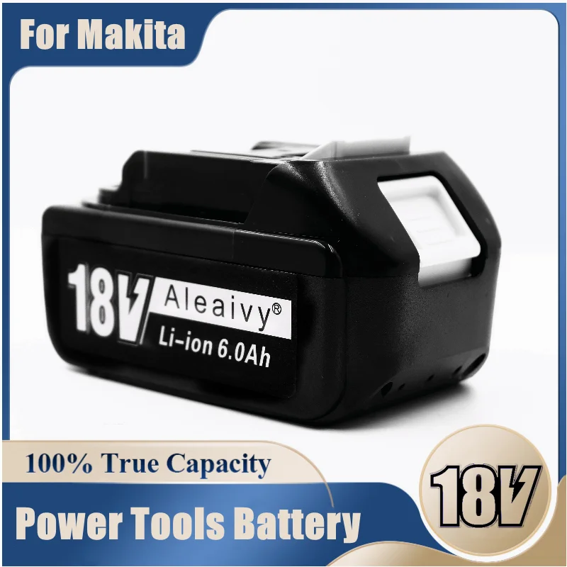 

Литий-ионный аккумулятор Makita 18 в с зарядным устройством, перезаряжаемая батарея 6,0 Ач для электроинструмента Makita BL1840, BL1850, BL1830, BL1860B, LXT