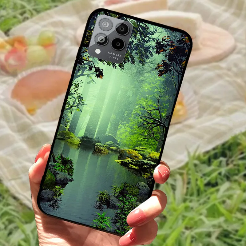 Для T-Mobile REVVL 6x Pro 5G Tphone мраморные черные силиконовые мягкие чехлы с рисунком для