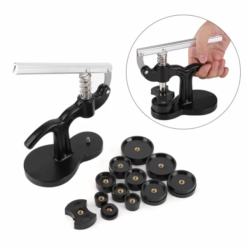 

Watch Maintenance Back Case Cover Press Closer with 12pcs Dies Black