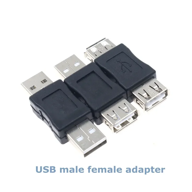 

USB A Male female to Male female Connector Adapter USB 2.0 A Joiner Coupler Extension Extender Data Cable Cord Converter