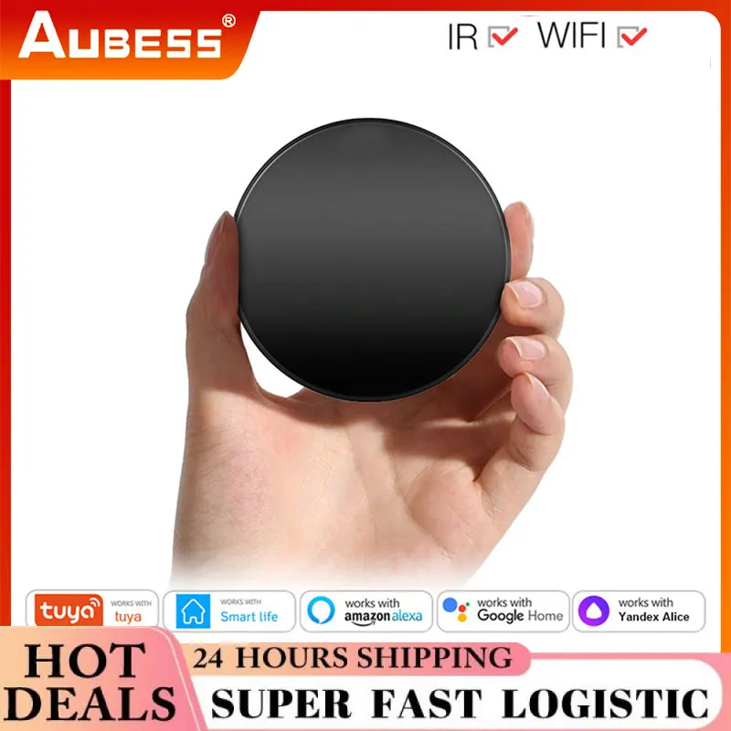 

Universal Smart IR Remote Control WiFi Infrared Tuya For Smart Home Control For TV DVD AUD AC Works With Amz Alexa Google Home