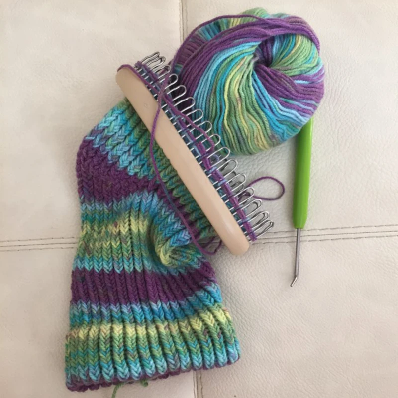 

1 комплект ткацких носков, ткацкий станок для вязания, рукоделие, инструменты для вязания носков, шарфов, шляп, аксессуары для шитья