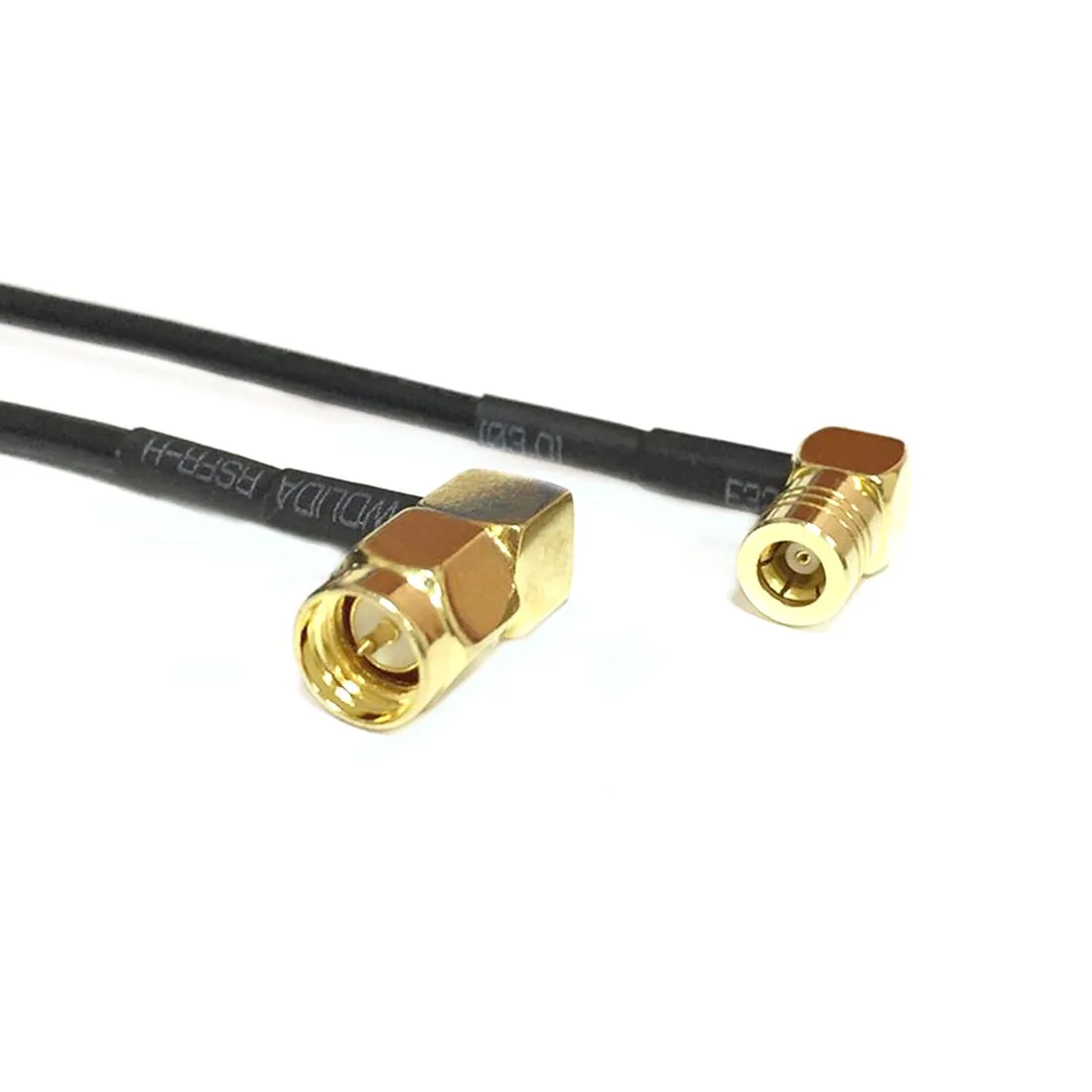 

Modem Coaxial Cable SMA Male Plug Right Angle Connector Switch SMB Female Jack Right Angle RG174 Cable pigtail 20cm 8" Adapter