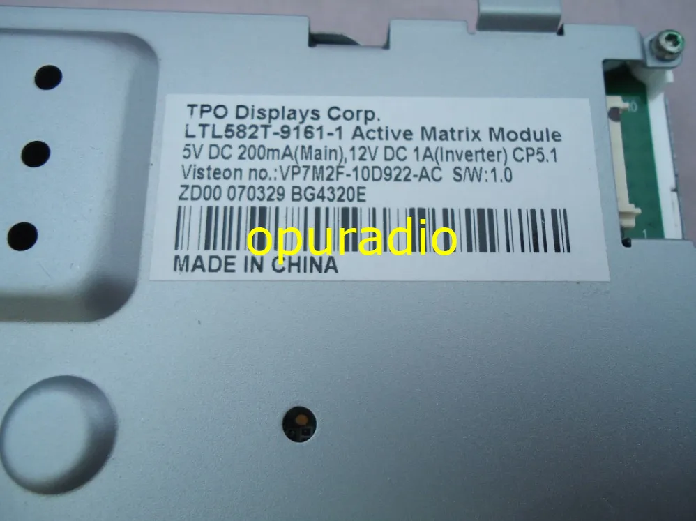 Активный матричный модуль дисплей TPO Corp LTL582T-9161-1 5 8 дюйма для автомобильного